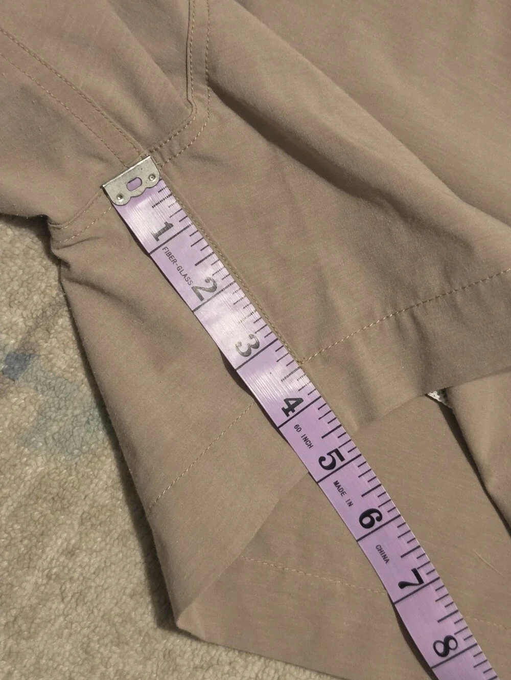 Mems Faherty All Day Shorts 5'. Tan. Size 34. EUC